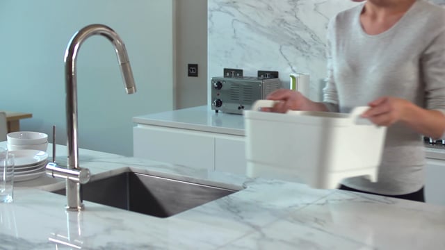 Joseph Joseph Wash&Drain™ Stone Green Washing Up Bowl