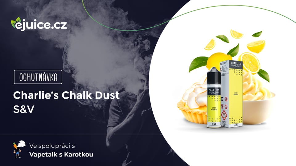 Příchutě Charlie's Chalk Dust S&V - ochutnávka (CZ)