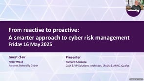 SASIG Webinar - From reactive to proactive: A smarter approach to cyber risk management 2025-05-16 10:00:04