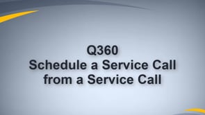 Schedule a Service Call from Call Form