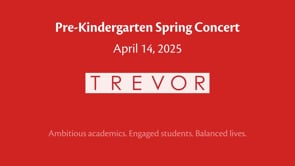 Pre-K Spring Concert 4.14.25