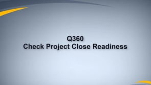 Check Project Close