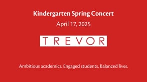 Kindergarten Spring Concert 4.17.25