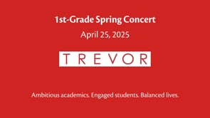 1st Grade Spring Concert 4.25.25