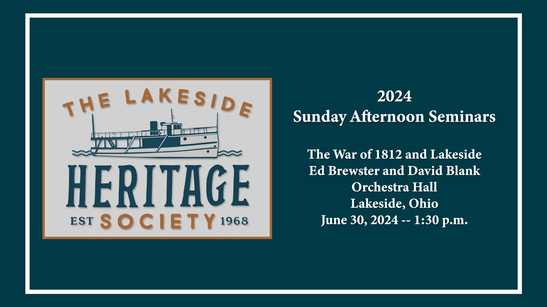 The War of 1812 and Lakeside