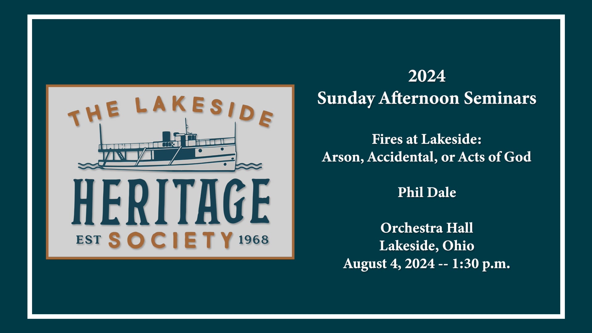 Fires at Lakeside: Arson, Accidental or Acts of God