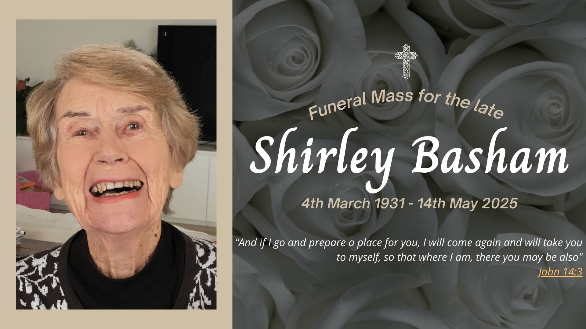 Funeral livestream of the late Shirley Basham