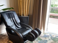 MY TEAM SETTING UP MASSAGE CHAIRS