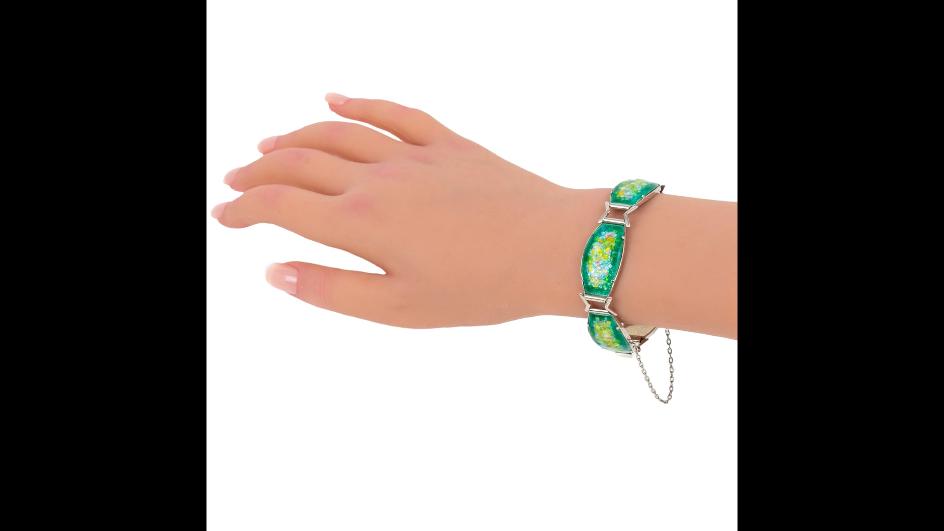 Bijoux vert émeraude et argent - France