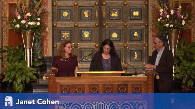 Words shared by 2025 Meyer W Nathan's Service Award Recipient Janet Cohen