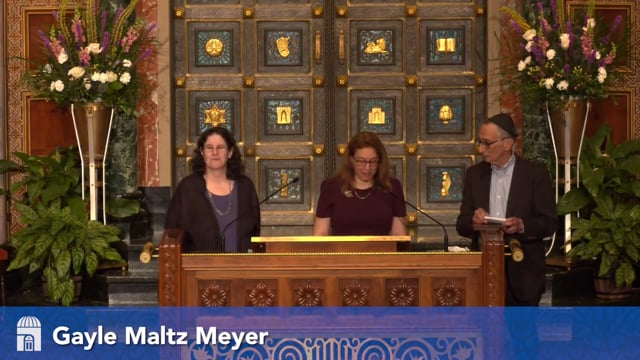 Words shared by the 2025 Meyer W Nathan's Service Award Recipient Gayle Maltz Meyer