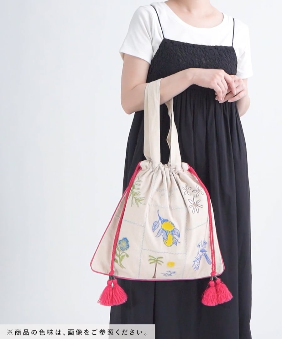 ♡専用ページ♡ A4サイズ収納可]刺繍巾着トート | [公式]ベイフロー（BAYFLOW）通販