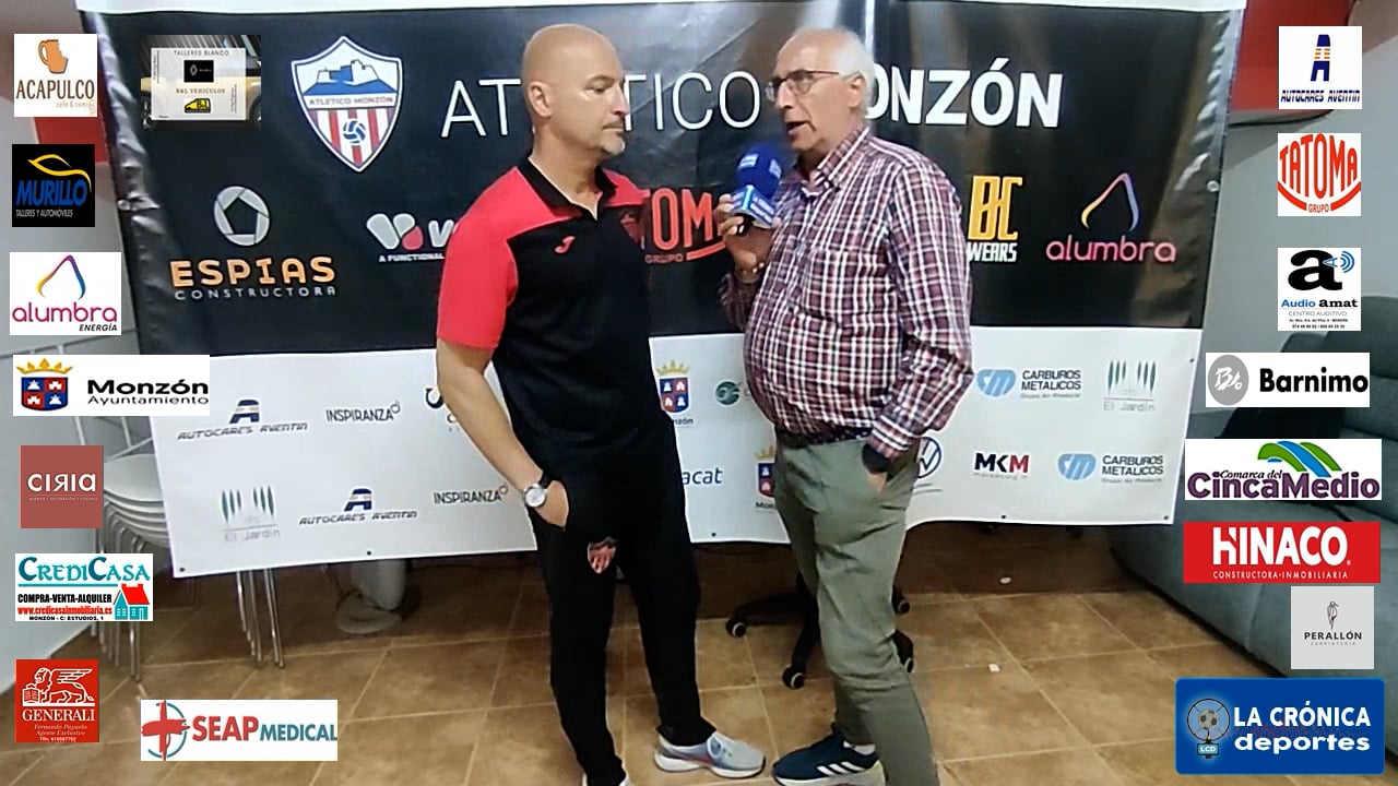 ISMAEL  MARIANI  ( Entrenador At.Monzón Alumbra )  At.Monzón 1-0 Cuarte   Partido de ida  Play Off de ascenso