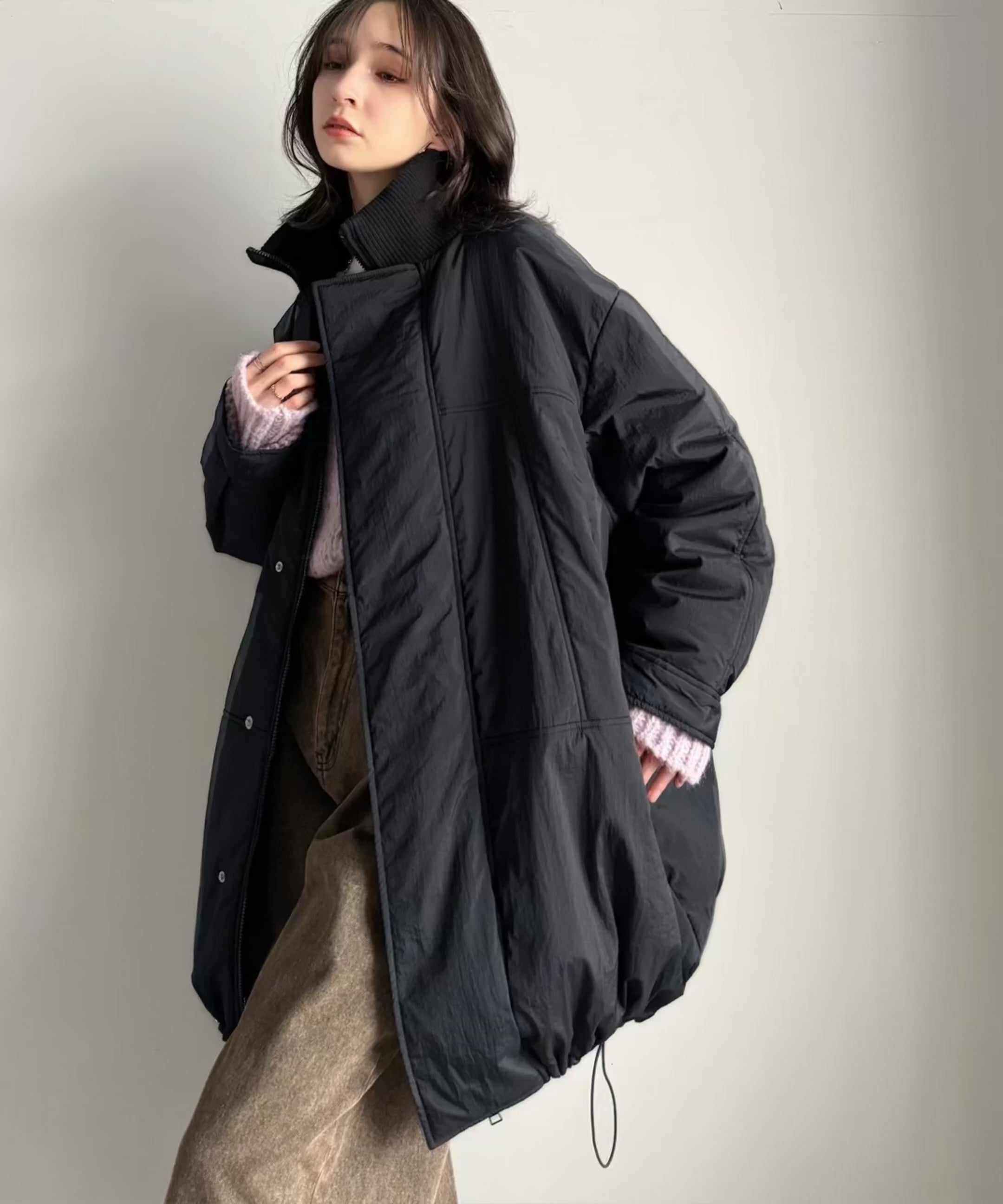 大人のカジュアルスタイルを格上げする！襟リブつき 中綿 モンスター