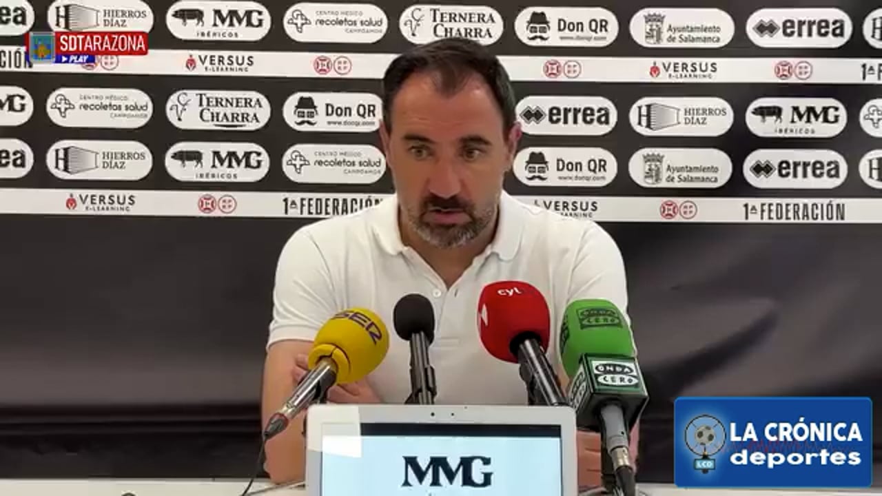 JUANMA BARRERO (Entrenador Tarazona) Unionistas de Salamanca 0-0 SD Tarazona / J37 - 1ª RFEF / Fuente: SD Tarazona