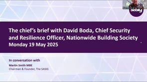 Monday 19 May 2025 - The chief’s brief with David Boda, Chief Security and Resilience Officer, Nationwide
