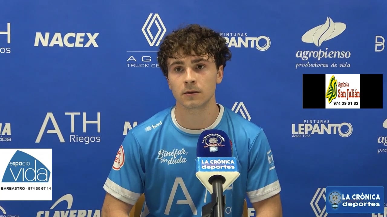 TONI DE LA FUENTE (Jugador Binéfar) CD Binéfar 4-2 SD Huesca B / Semifinal IDA Play Off de Ascenso a 2ª Rfef