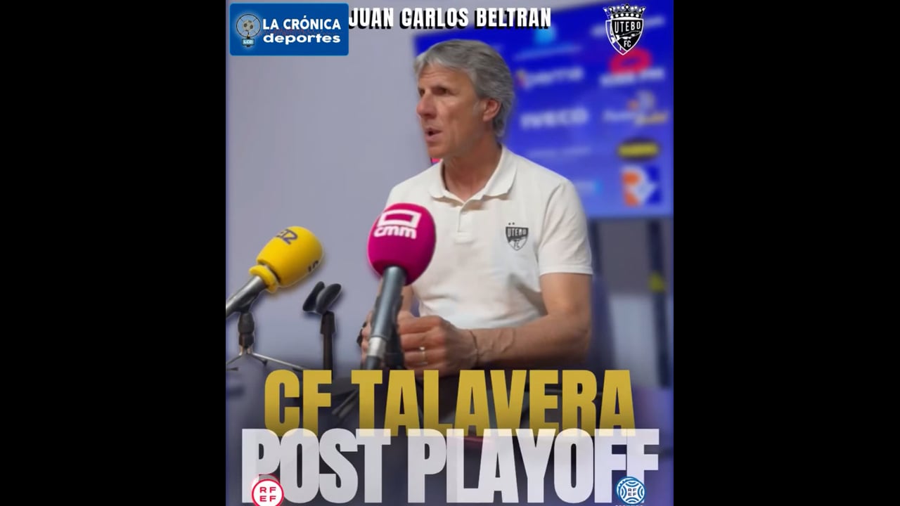 JUAN CARLOS BELTRÁN (Entrenador Utebo) CD Talavera 5-2 Utebo FC / VUELTA Semifinales Playoff de Ascenso a 1ª RFEF