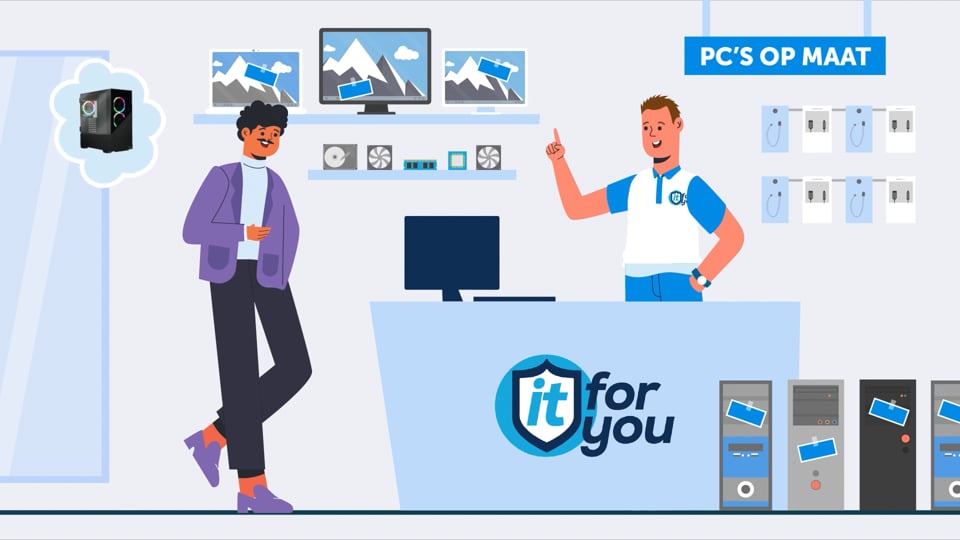 Video afspelen "Animatie video | IT-ForYou - Gaming PC (2025)"