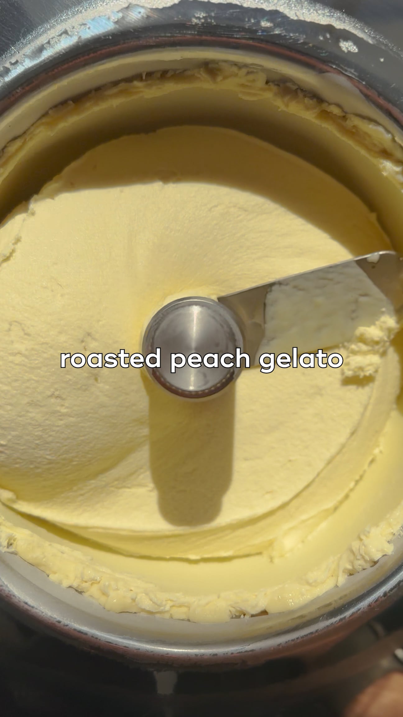 Roasted Peach Gelato