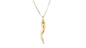 14kt Yellow Gold Italian Horn Pendant