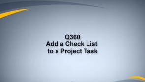 Add a Checklist to a Project Task