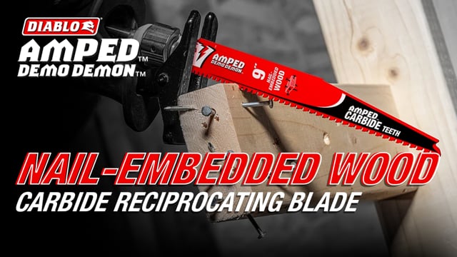 DS0906CWSA | Reciprocating Blades | Nail-Embedded Wood | AMPED