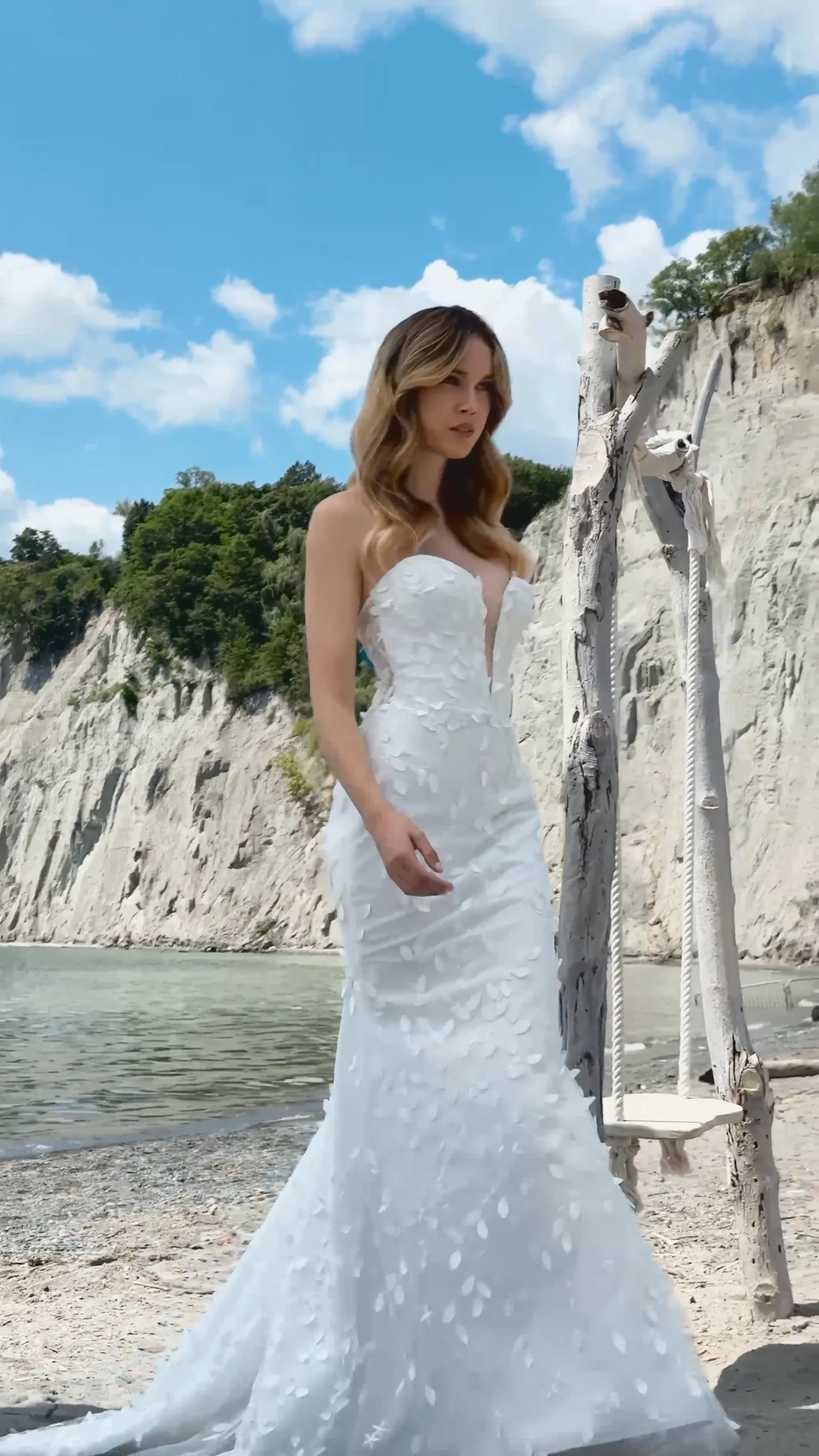 Style M2481 Fit and Flare Wedding Dress | Mikaella Bridal