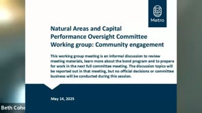 May 14, 2025: PN oversight engagement committee working group meeting on Vimeo