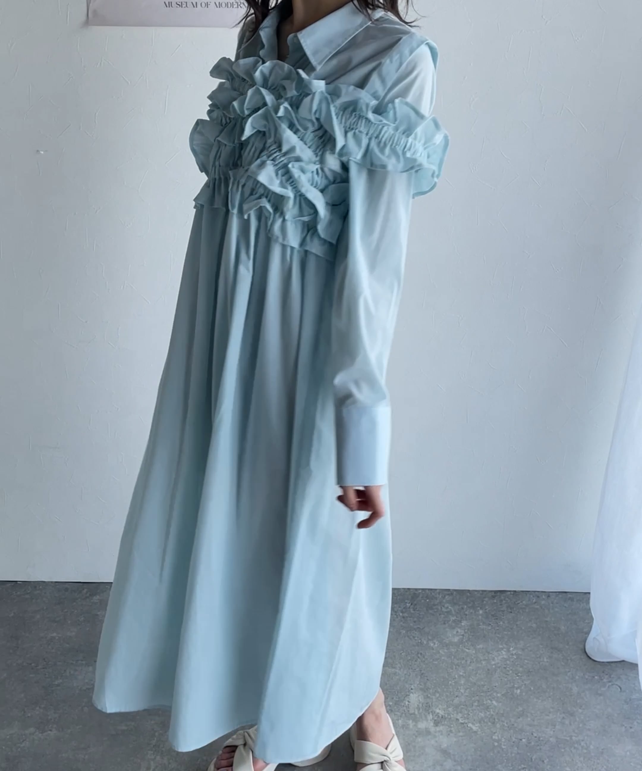 mily bilet】マルチウェイビスチェドッキングストライプシャツ