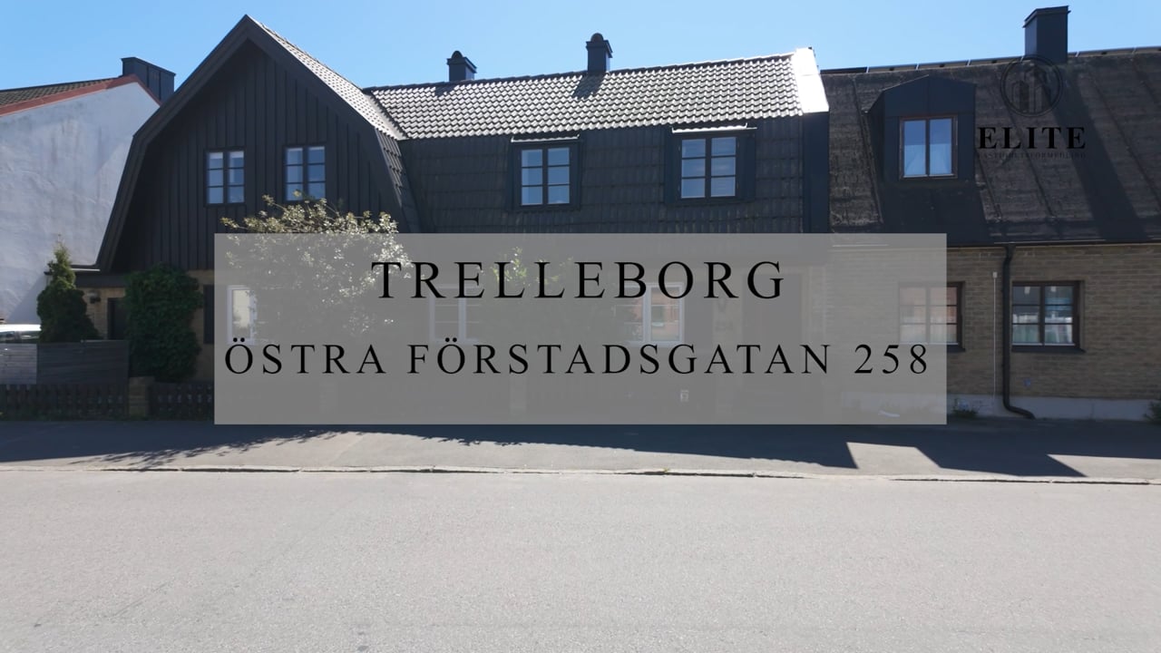 5 rum Villa på Östra Förstadsgatan 258 Östra Trelleborgs kommun - video
