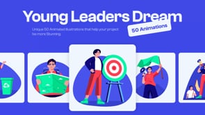 Animated Young Leaders Dream Set, an Education Illustration by Brickclay (Thumbnail 5 of 5)