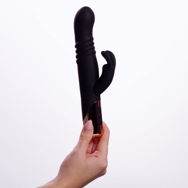 Vibrador Rabbit com Movimento Rosy Gold