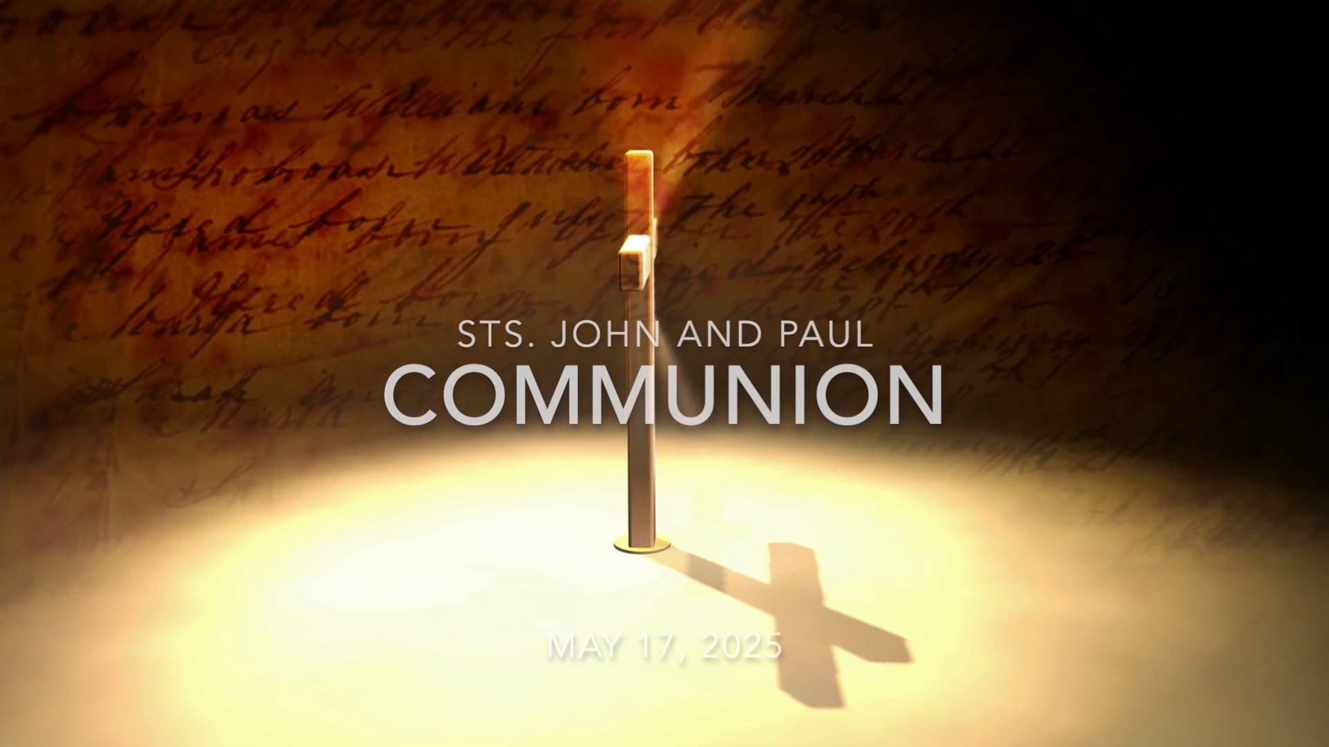 Sts. John and Paul Communion May 17 | Videos & Movies on Vimeo
