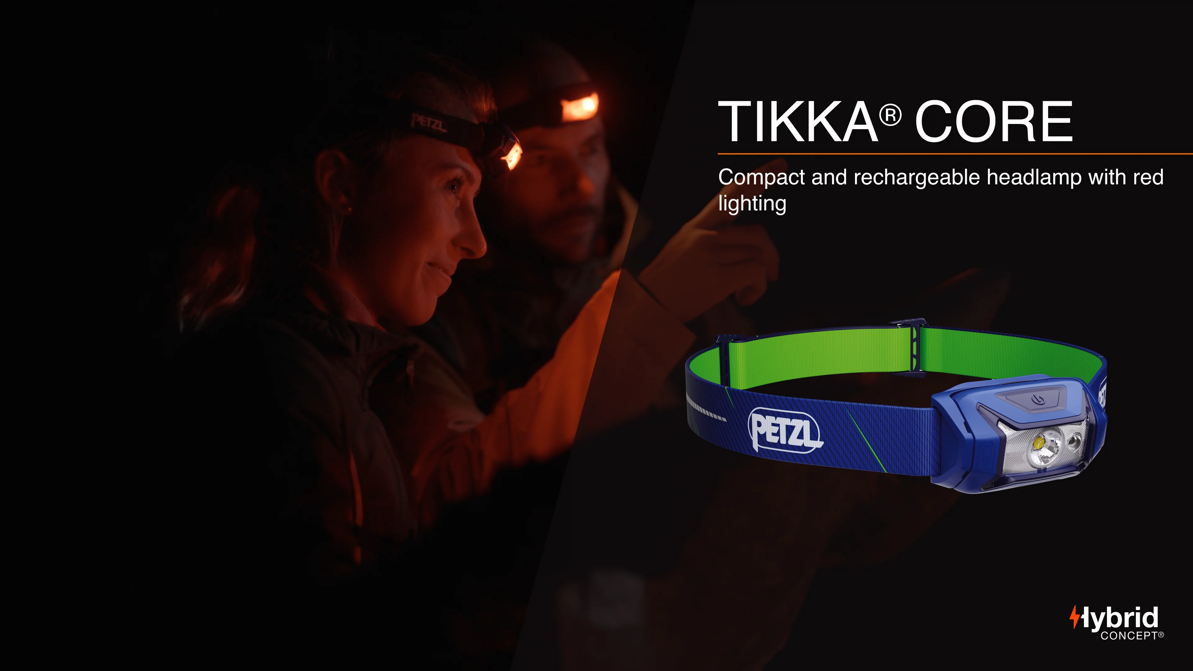 ペツル　ティカコア　450ルーメン　グリーン　ヘッドランプ 山岳金物店 / Petzl・ペツル TIKKA CORE ティカコア 450ルーメン