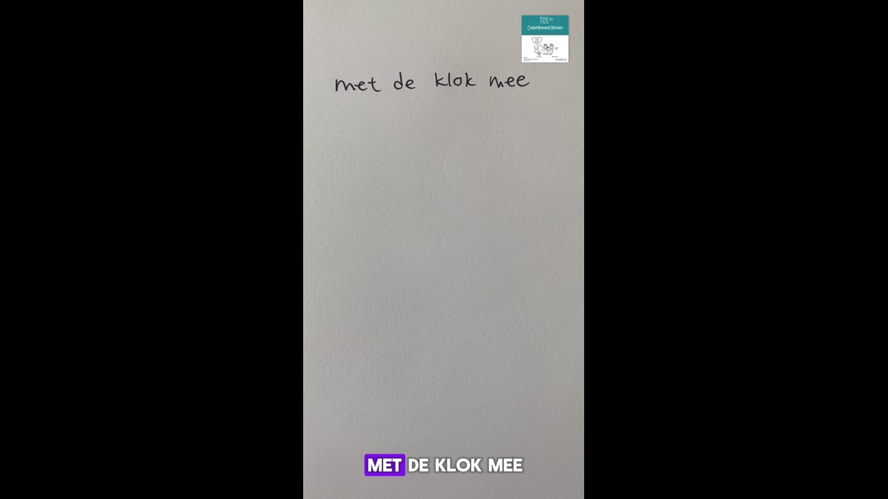 Met de klok mee