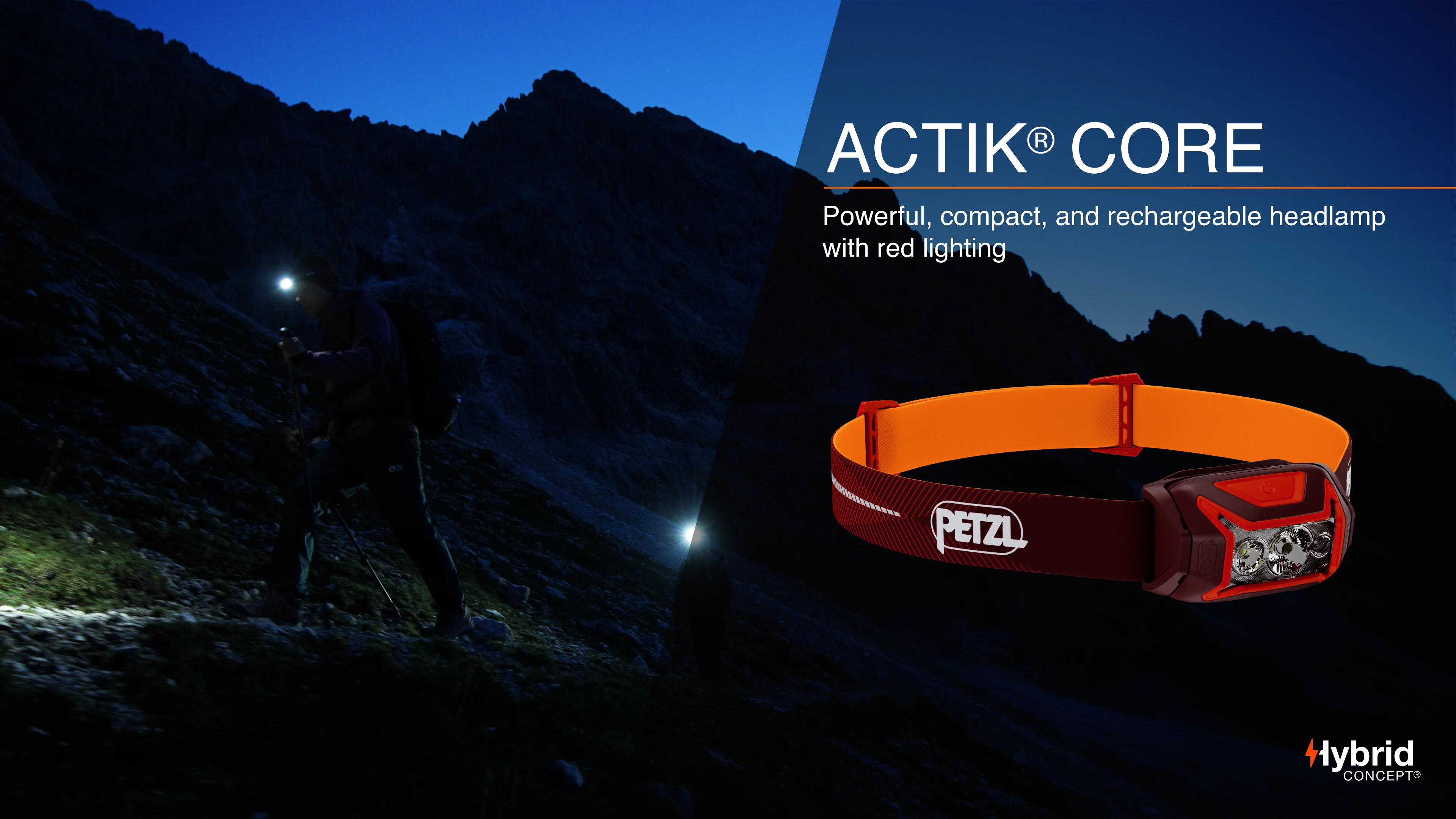 ライト・ランタン PETZL ACTIK CORE450 Petzl ACTIK Headlamp – Inner Mountain Outfitters