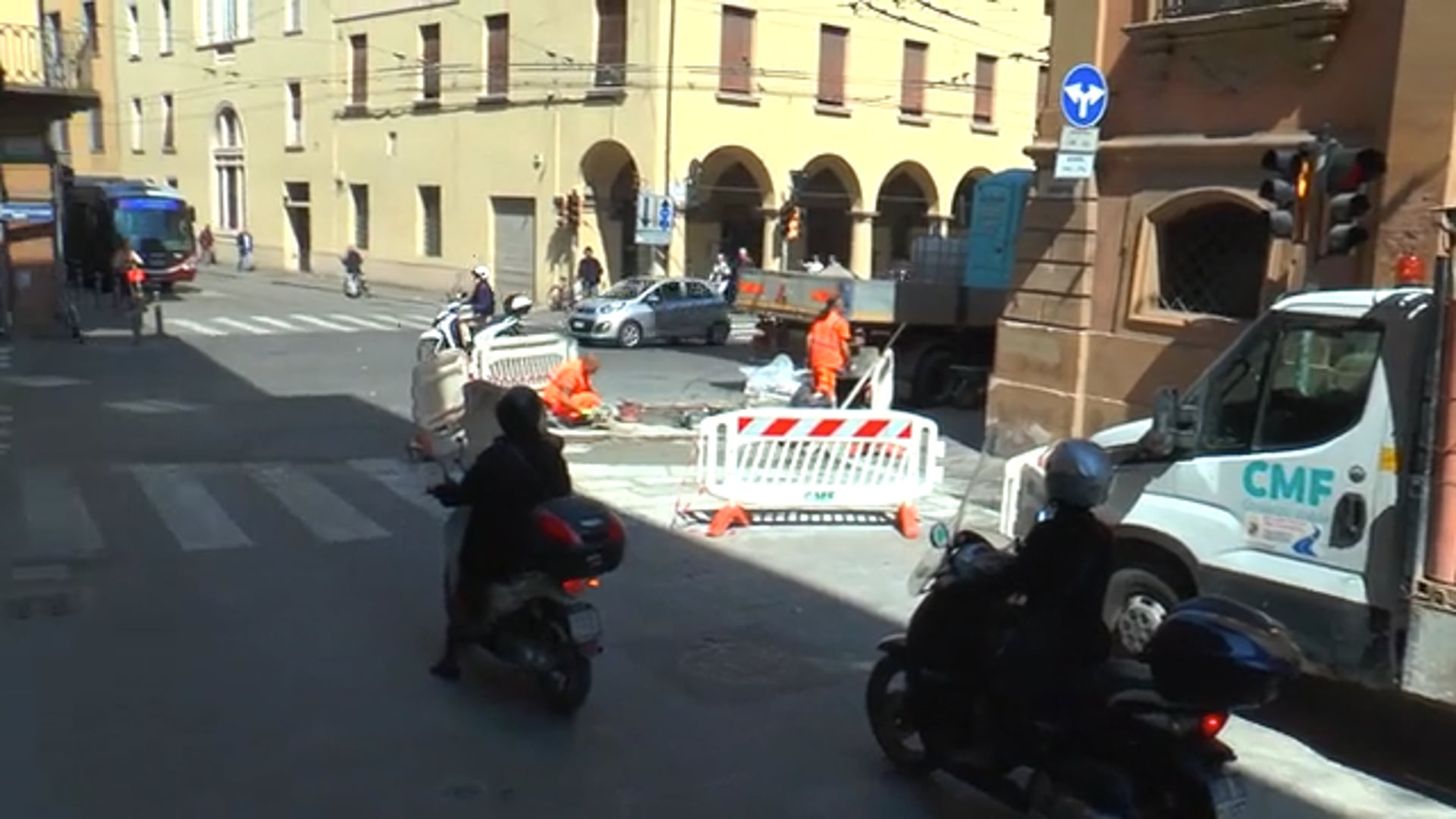 Cantiere rallenta via Barberia – solo immagini