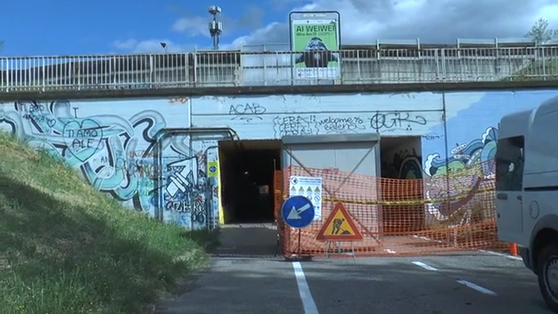 Nuova vita per il sottopasso ciclopedonale del parco Nicholas Green