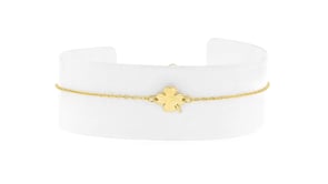 Italian 10kt Yellow Gold Clover Bracelet
