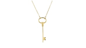 Italian 10kt Yellow Gold Key Necklace