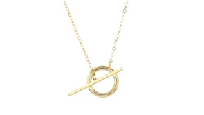 Italian 14kt Yellow Gold Charm-Compatible Toggle Necklace