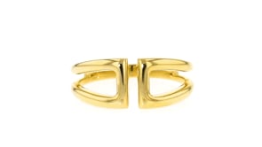 18kt Gold Vermeil Open-Space Cuff Ring