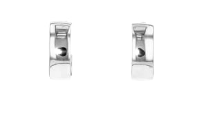 Italian Sterling Silver Oval Hoop Earrings