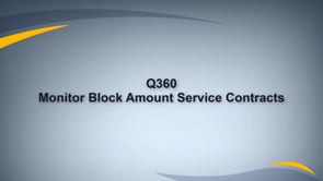 Monitor Balance on Block Amount Service Contract