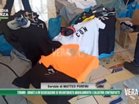 Teramo - Donati a un’associazione di volontariato capi contraffatti
