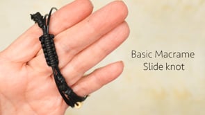 How to Make a Basic Macrame Slide Knot