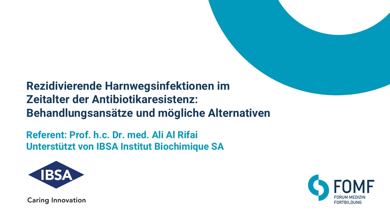 Rezidivierende Harnwegsinfektionen im Zeitalter der Antibiotikaresistenz: Behandlungsansätze und mögliche Alternativen