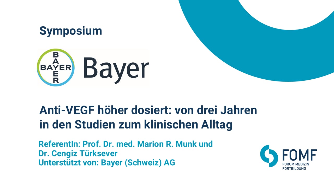 Anti-VEGF höher dosiert: von drei Jahren in den Studien zum klinischen Alltag