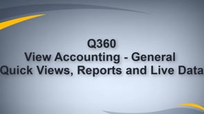 View Accounting Quick Views, Reports, Live Data